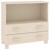 vidaXL Aparador HAMAR madera de pino maciza marr&oacute;n miel 85x35x80 cm