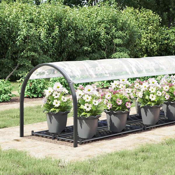 vidaXL Lona transparente con ojales polietileno 1x4 m