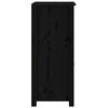 vidaXL Aparadores 2 uds madera maciza de pino negro 40x35x80 cm