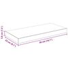 vidaXL Estante flotante de pared 4 uds MDF blanco brillo 50x23x3,8 cm