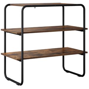 vidaXL Mesa Consola Roble Ahumado 60 x 41 x 75 cm Madera de ingenier&iacute;a