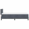 vidaXL Cama tipo Box Spring Gris oscuro 80 x 200 cm Terciopelo