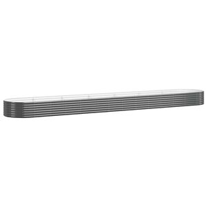 vidaXL Jardinera arriate acero galvanizado antracita 544x100x36cm
