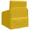 vidaXL Sof&aacute; cama Amarillo 65 x 80 x 83 cm Terciopelo