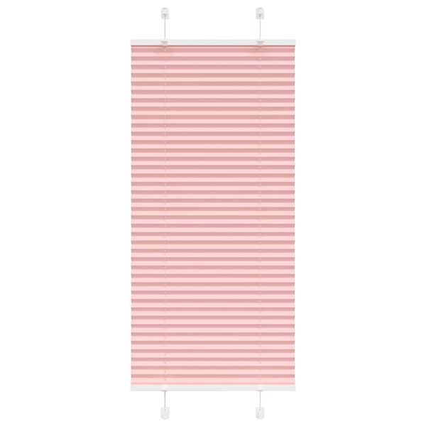 vidaXL Estor Plisado rosa 60x100 cm Tela Ancho 59,4 cm Poli&eacute;ster