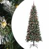 vidaXL &Aacute;rbol de Navidad artificial Verde 210 cm PVC, Pl&aacute;stico y Acero