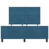 vidaXL Cama tipo Box Spring Azul Oscuro 140 x 200 cm Terciopelo