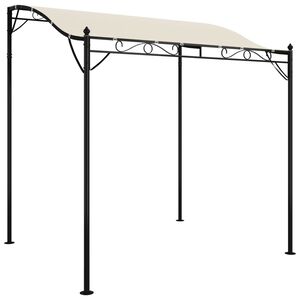 vidaXL Toldo acero y tela color crema 2x2,3 m 180 g/m&sup2;
