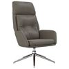 vidaXL Sill&oacute;n de relax de cuero aut&eacute;ntico gris