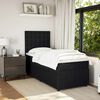 vidaXL Cama box spring con colchón cuero sintético negro 90x190 cm