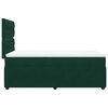 vidaXL Cama box spring con colch&oacute;n terciopelo verde oscuro 90x190 cm