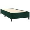 vidaXL Estructura de cama sin colch&oacute;n terciopelo verde oscuro 90x200cm