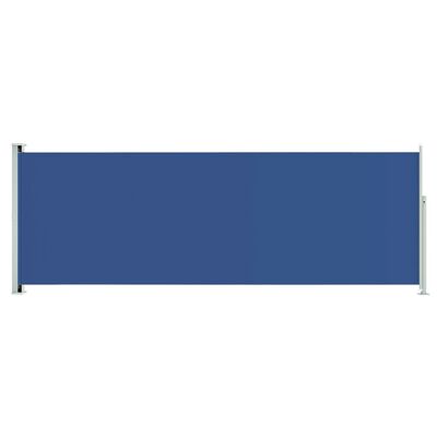 vidaXL Toldo lateral retráctil para patio azul 220x600 cm
