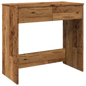 vidaXL Escritorio de madera ingenier&iacute;a madera envejecida 80x40x75 cm