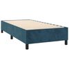 vidaXL Cama box spring con colch&oacute;n terciopelo azul oscuro 90x200 cm