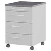 Germania Cajonera ruedas GW-Profi 2.0 42x49x61 cm gris claro y grafito