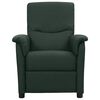 vidaXL Sill&oacute;n elevable tela verde oscuro