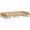 vidaXL Conjunto de sof&aacute;s de exterior 11 uds. y Beige