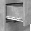 vidaXL Mesa de Noche con caj&oacute;n Gris Concreto 40 x 30 x 467 cm