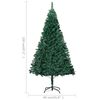 vidaXL &Aacute;rbol de Navidad preiluminado con luces y bolas verde 120 cm