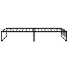 vidaXL Estructura de cama sin colchón metal negro 90x200 cm