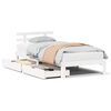 vidaXL Estructura cama con cajones madera maciza pino blanca 90x190 cm