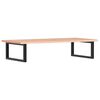 vidaXL Estante de lavabo de pared de acero y madera maciza de roble