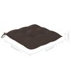 vidaXL Sillas de jard&iacute;n 2 uds madera de teca con cojines gris taupe