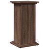 vidaXL Pedestal expositor con almacenaje marr&oacute;n roble 31x30x60 cm