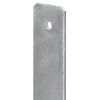 vidaXL Anclajes de valla 6 uds acero galvanizado plateado 14x6x60 cm