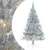 vidaXL &Aacute;rbol de Navidad Artificial Preiluminado Plateado 180 cm PET