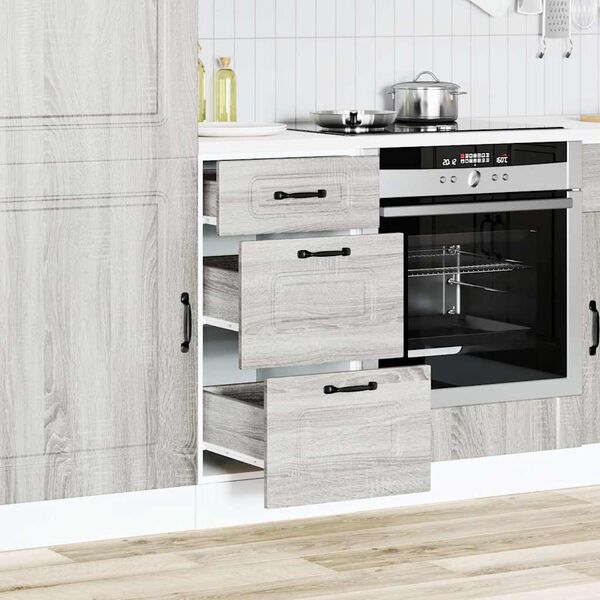 vidaXL Mueble bajo de cocina Kalmar gris sonoma madera de ingenier&iacute;a