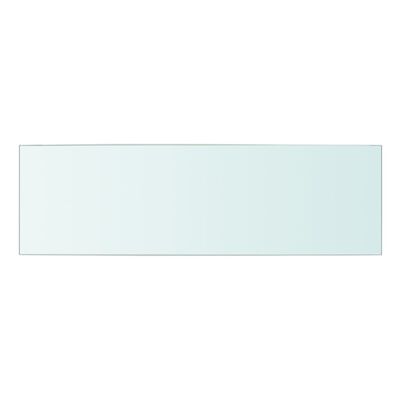 vidaXL Panel de estante vidrio claro 50x15 cm