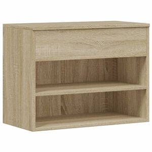 vidaXL Zapatero madera contrachapada roble Sonoma 60x30x45 cm