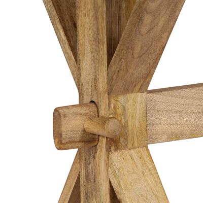 vidaXL Banco de recibidor madera maciza de mango 160x35x45 cm