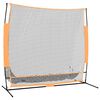 vidaXL Red entrenamiento golf poli&eacute;ster negro y naranja 215x107x216 cm