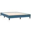 vidaXL Estructura de cama sin colch&oacute;n terciopelo azul oscuro 140x210cm