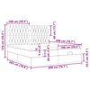 vidaXL Estructura cama otomana colchones tela gris oscuro 200x200cm