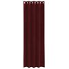 vidaXL Cortinas opacas 2 pcs Rojo vino 140 x 225 cm Terciopelo