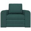 vidaXL Sof&aacute; cama Verde oscuro 98 x 71 x 83 cm tela