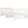 vidaXL Sofá cama nido madera maciza de pino blanco 90x200 cm