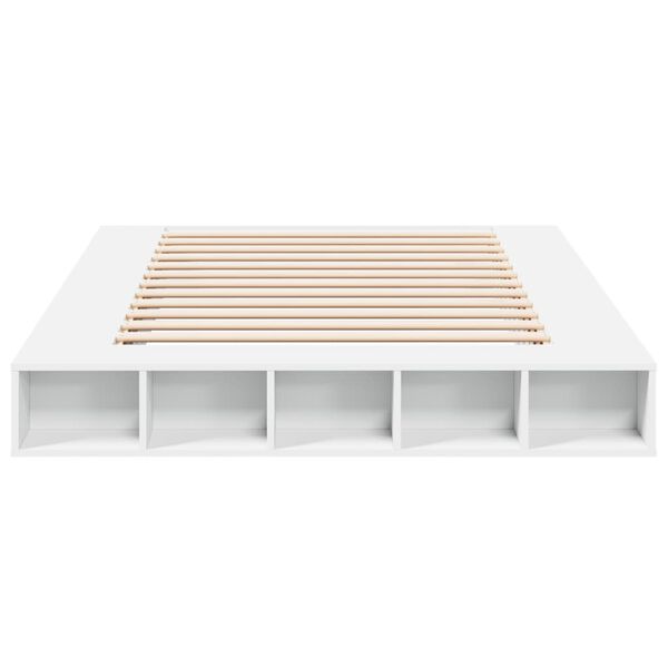 vidaXL Estructura de cama madera de ingeniería blanca 140x200 cm