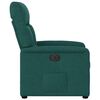 vidaXL Sill&oacute;n reclinable el&eacute;ctrico tela verde oscuro