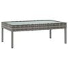vidaXL Set de muebles de jardín 8 pzas y cojines ratán sintético gris