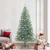 vidaXL &Aacute;rbol de Navidad Artificial Nevado con Luz LED Verde y 240 cm