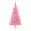 vidaXL &Aacute;rbol de Navidad con 150 LED con soporte Rosa 150 cm PVC