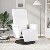 vidaXL Sill&oacute;n reclinable masaje con reposapi&eacute;s cuero sint&eacute;tico blanco