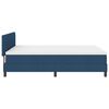 vidaXL Cama tipo Box Spring con colch&oacute;n Azul 140 x 200 cm tela