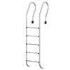 vidaXL Escalera para piscina acero inoxidable 304 54x38x211 cm