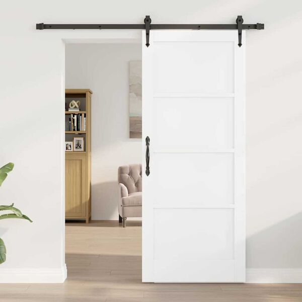 vidaXL Puerta Corredera ORKDAL 83 x 202 cm Madera de pino macizo